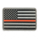 Thin Blue Line Morale Patch - Thin Red Line American - TRL-PVC-AM