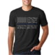 Thin Blue Line T-shirt - Pledge Of Allegiance Flag, Black - MEN-TBL-POA-BLACK-XXXL