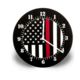 Thin Blue Line Thin Red Line American Clock - TRL-AM-CLOCK