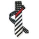 Thin Blue Line Thin Red Line American Flag Tie, Standard - TRL-AM-TIE