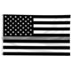 Thin Blue Line Thin Silver Line American Flag, 3 X 5 Ft - SILVER-AMERICAN-3X5