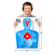 Thompson Target B27-IMZ Upper Torso 19x25in Silhouette Shooting Targets, 20 Pack, Blue, Extra Large, 6924-20