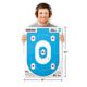Thompson Target B27-Shield Defense Training - 19x25in Paper Shooting Targets, 20 Pack, Blue, Extra Large, 2701-20