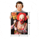 Thompson Target Bo-Bo Clown 19x25in Paper Zombie Shooting Targets, 20 Pack, Red, Extra Large, 0543-20