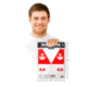 Thompson Target Dead Center Shooting Targets 9x12in Paper, 50 Pack, Red, Small, 4501-50
