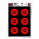 Thompson Target HALO Bullseye 6-4in Reactive Splatter Targets 12.5x19, 10 Pack, Black/Red, Large, 4642-10