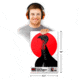 Thompson Target HALO Life-Size Turkey Reactive Splatter Targets 12.5x19, 10 Pack, Black/Red, Large, 4648-10
