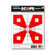 Thompson Target Scope Alignment/Sight-In 9x12 Paper Shooting Targets, 50 Pack, Red, Small, 3331-50