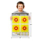 Thompson Target Trouble Shooter Handgun Diagnostic 19x25 Paper Shooting Targets, 20 Pack, Yellow, Extra Large, 2550-20