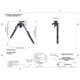 Tier One ELR V2 Competition Bipod - QD Picatinny Tilt Only, Black, T1ELRBIPODQDT