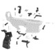 Tiger Rock AR-10/LR-308 Lower Parts Kit w/ Enhanced Grip, Extended Trigger Guard &amp; Single Safety Selector, Black, LPK308-18
