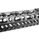Tiger Rock AR-10/LR-308 10&quot; Super Slim Light Keymod Free Float Handguard w/Steel Barrel Nut, Black, FSK308-10