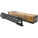EDEMO Tiger Rock AR-10/LR-308 Hybrid Cut Super Slim M-LOK Free Float Handguard, 12 in, Black, FML308-TC-R-12C#, EDEMO1