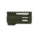Tiger Rock AR-15 4in M-Lok Super Slim Free Float Handguard w/2in &amp; 3in M-Lok Rail Sections, Cerakote, Plain, OD Green, Small, FML-4-ODG