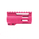 Tiger Rock AR-15 4in M-Lok Super Slim Free Float Handguard w/2in &amp; 3in M-Lok Rail Sections, Cerakote, Plain, Pink, Small, FML-4-PNK