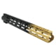 Tiger Rock AR-15 Angle Cut Clamp On M-Lok 15in Handguard, Black Base, Cerakote, Gradient, Gold, Medium, FMLUS-15D-GLD-GRADIENT