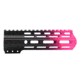 Tiger Rock AR-15 Angle Cut Clamp On M-Lok 7in Handguard, Black Base, Cerakote, Gradient, Pink, Medium, FMLUS-7D-PNK-GRADIENT