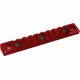 Timber Creek Keymod 9 Slot Quick Disconnect Picatinny Rail, Red, K 9S QD PR R