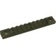 Timber Creek M-Lok 9 Slot Quick Disconnect Picatinny Rail, OD Green, M 9S QD PR OD