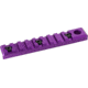Timber Creek MLOK 9 Slot Quick Disconnect Picatinny Rail, Purple, 9 slot, M 9S QD PR PPA
