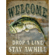 Tin Signs Welcom Bass Fishing Tin Sign TSN1669