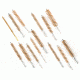 Tipton 14 Piece Bristle Rifle Bore Brush Set, Bronze - 168577 