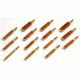 Tipton 17 Caliber Rifle Nylon Bristle Bore Brush, Shelf Pack of 3