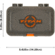 Titan Broadhead Box and Caddy, Gray/Orange, 5.5 in x 3.75 in, 7009