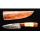 Titan Damascus Steel Fixed Knife 8.6in, TD-087