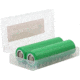 Titanium Innovations Battery Case, 2 x 18650/ 4 x CR123A Battery Capacity, Clear, TITANIUM-CASE-18650-CR123A