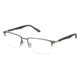 TLG NU018 Single Vision Prescription Eyeglasses - Frame Mt Gnmetal /Blk, Size 54/18mm LYNU01802