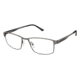 TLG NU024 Eyeglass Frames - Frame Matte Gunmetal, Size 55/17mm LYNU02401