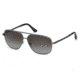 Tod's TO0098 Sunglasses - Shiny Gun Metal Frame Color, Gradient Smoke Lens Color