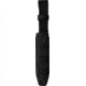 Tokisu Kiuaki Fixed Blade Knife, 12.75in Overall, 7.5in Satin 7Cr17MoV Stainless Steel Blade, Black Rubber HandleBlack Synthetic Belt Sheath, 32589