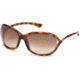 Tom Ford FT0008 Sunglasses - Dark Havana Frame Color, Gradient Brown Lens Color