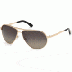 Tom Ford FT0144 Sunglasses - Shiny Rose Gold Frame Color, Smoke Polarized Lens Color