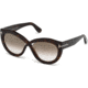 Tom Ford FT0577 Sunglasses - Dark Havana Frame Color, Brown Mirror Lens Color