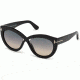 Tom Ford FT0577 Sunglasses - Shiny Black Frame Color, Gradient Smoke Lens Color