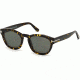 Tom Ford FT0590 Sunglasses - Coloured Havana Frame Color, Green Lens Color