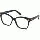 Tom Ford FT5435 Eyeglass Frames - Shiny Black Frame Color