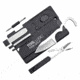 Tool Logic Credit Card Companion w/ Led Light And Scissors, Satin Finish, Abs Plastic, Black, SC2SB