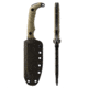 Toor Knives Apnea Fixed Blade Knife, 4.25in, CPM Cru-Wear, Drop Point, G10 Handle, Spitfire Green, Grey, Apnea - Spitfire Green