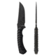 Toor Knives Brauler Fixed Blade Knife, 4in, CPM Cruwear Steel, G10 Handle, Bomber Black, Black Tru Hide, Brauler - Bomber Black