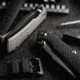 Toor Knives Chasm XLT Folding Blade Knife, 3.25in, CPM 154, 6AL-4V Titanium Handle, Carbon, Chasm-XLT-Carbon
