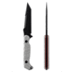 Toor Knives Darter T Fixed Knife, 4.25in, M4 Steel, G10 Handle, Disruptive Grey, Black Tru Hide, Darter T - Disruptive Grey