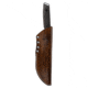 Toor Knives Field 1.0 Fixed Blade Knife, 6in, CPM 154 Steel, Walnut Dynamic Fluting Handle, Battleship Grey, Field 1.0-Battleship Grey