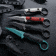 Toor Knives G10 Jank Shank Fixed Blade Knife, 3in, CPM S35VN Steel, Steel Handle, Black, G10 Jank Shank-Black