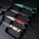 Toor Knives G10 Jank Shank Fixed Blade Knife, 3in, CPM S35VN Steel, Steel Handle, Black, G10 Jank Shank-Black