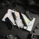 Toor Knives Jank Shank W Fixed Blade Knife, 3in, CPM M4 Steel, G10 Handle, Phantom Grey, Black Hydro Static, Jnk Shnk W - Phntm Gr