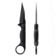 Toor Knives Jank Shank W Fixed Blade Knife, 3in, CPM M4 Steel, G10 Handle, SoCom Black, Black Hydro Static, Jank Shank W - SoCom Black